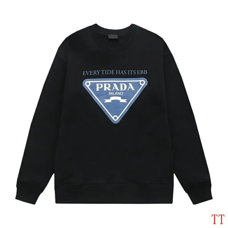 prada sweatshirt manches longues pour unisexe s_124110b